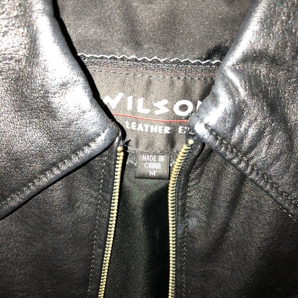Vintage Ladies Black Wilsons Leather Jacket - Picture 2 of 3